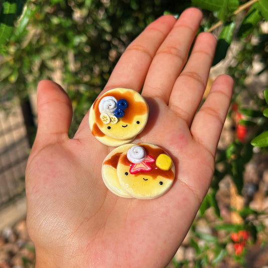 Handmade Cute Pancakes Magnet Blueberry or Strawberry