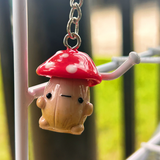 Handmade Polymer Clay Mushroom Buddy: Customizable