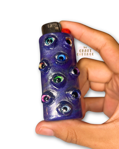 Eyeballs Spooky Handmade Lighter Case