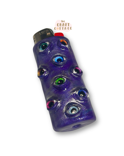 Eyeballs Spooky Handmade Lighter Case