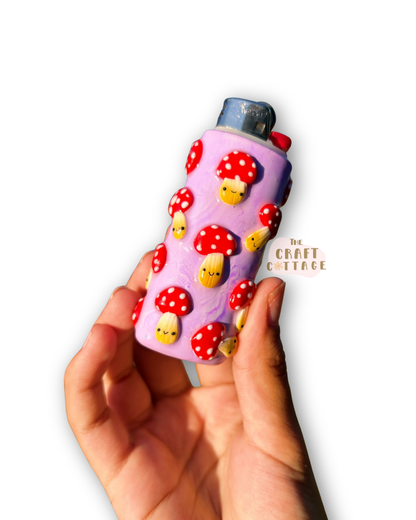 Mushroom Moods Handmade Lighter Case