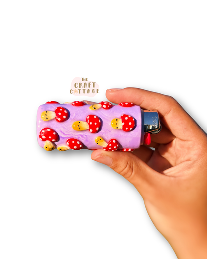 Mushroom Moods Handmade Lighter Case