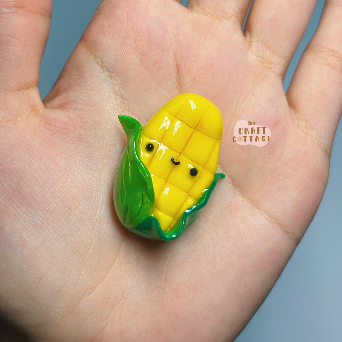 Handmade Smiley Corn Magnet