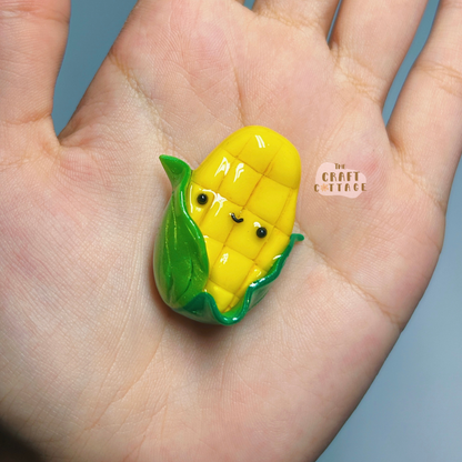 Handmade Smiley Corn Magnet