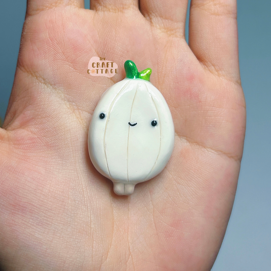 Handmade Smiley Onion Magnet