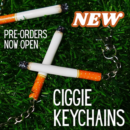 NEW: Hand-sculpted Ciggie Keychains