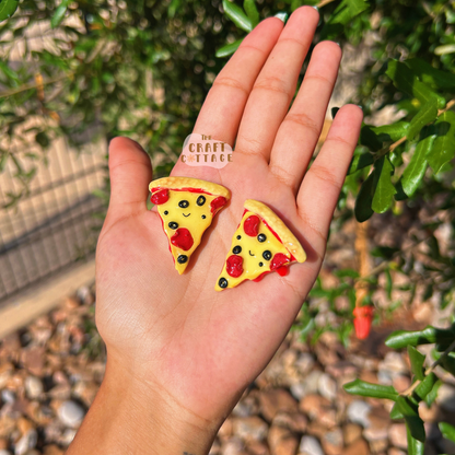 Handmade Smiley Pizza Magnet