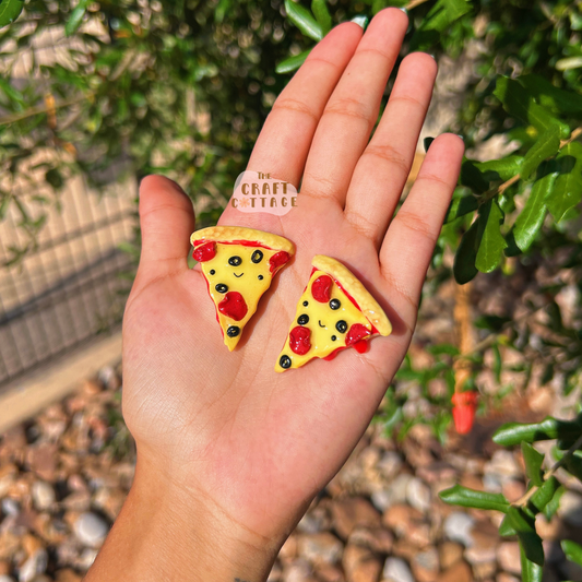 Handmade Smiley Pizza Magnet