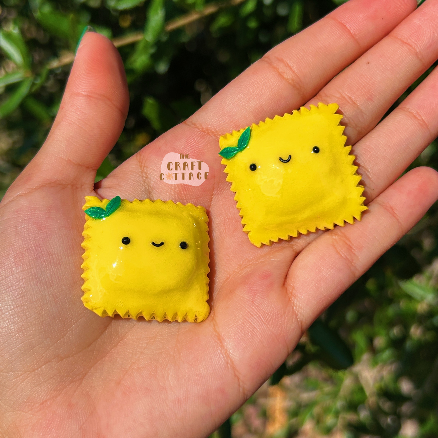 Handmade Smiley Ravioli Magnet