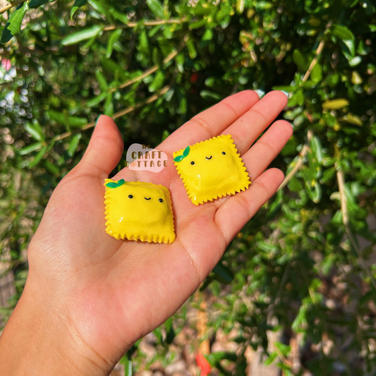 Handmade Smiley Ravioli Magnet