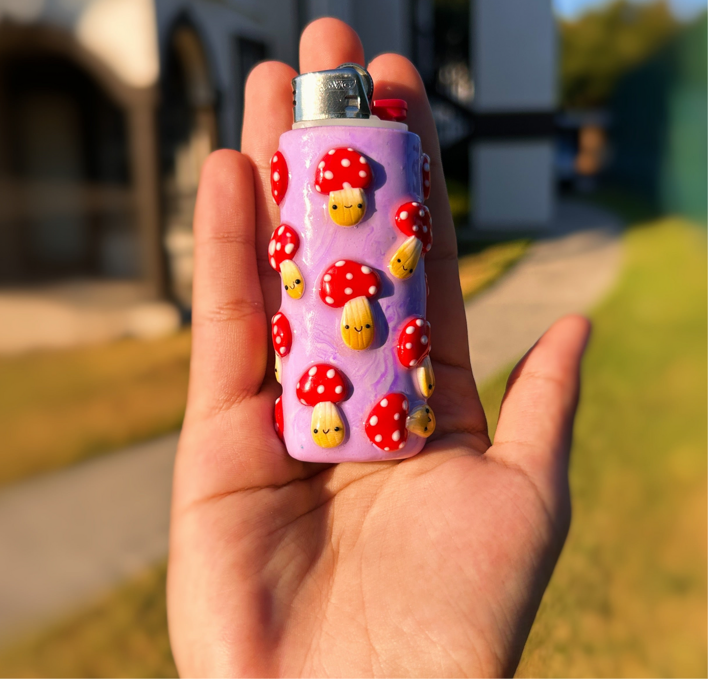 Mushroom Moods Handmade Lighter Case