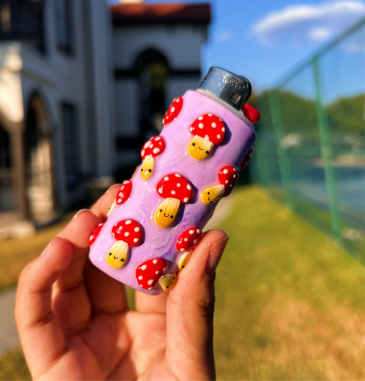 Mushroom Moods Handmade Lighter Case