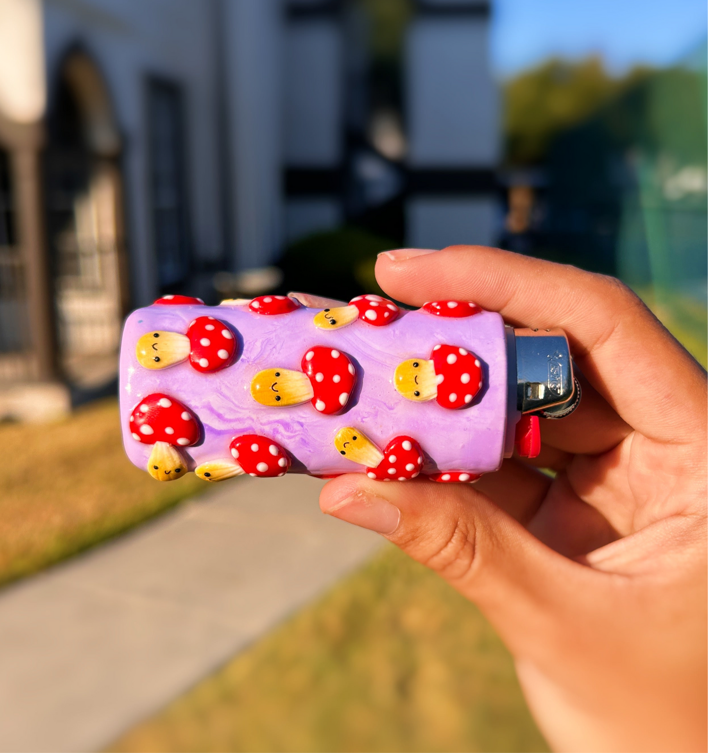 Mushroom Moods Handmade Lighter Case