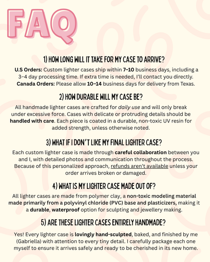 Custom Handmade Lighter Case (Build Your Own) *Read Description