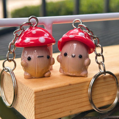 Handmade Polymer Clay Mushroom Buddy: Customizable