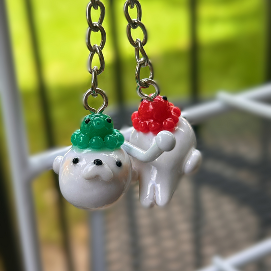 Handmade Polymer Clay Snow Seal With Octopus Hat: Customizable